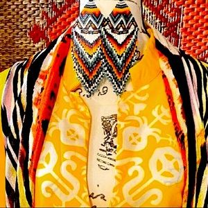 Handmade Xlarge Seadbead Earrings Multicolor